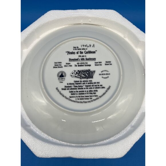 Disneyland 40th Anniversary Pirates Of The Caribbean Plate Bradford Exchange - Picture 3 of 7